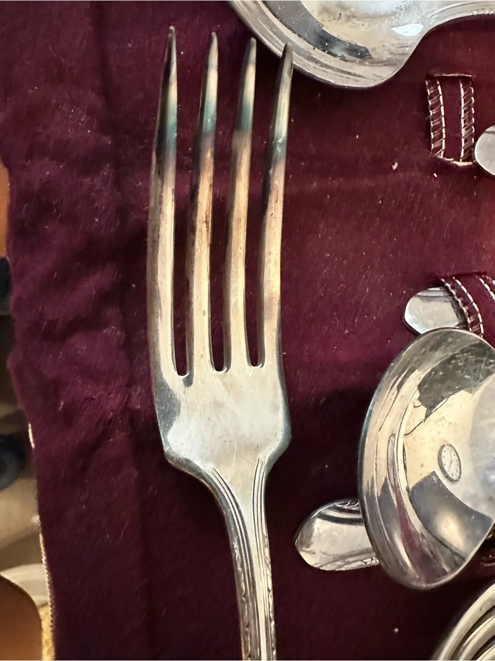 Wm Rogers Silver plated spoons, knives and forks. IS